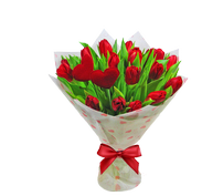 Букет из 17 тюльпанов, Bouquet of 17 tulips