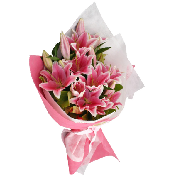 Букет из Лилий "Успешный", A bouquet of lilies "Successful"