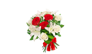 Букет из Лилий "звездный час", A bouquet of lilies "Finest hour"