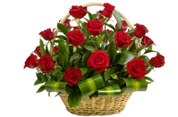 A basket of flowers basket of roses