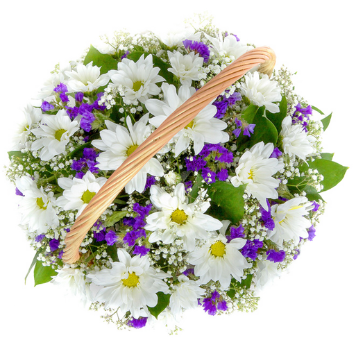 A basket of flowers happy day