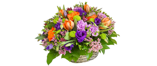 A basket of flowers spring walk