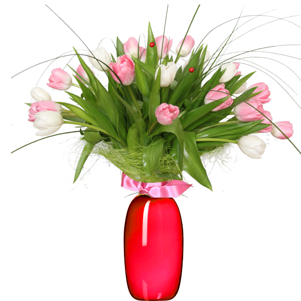 Букет из тюльпанов "Блаженство", Bouquet of tulips "Bliss"