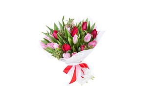 Букет из тюльпанов "Прекрасный вечер", Bouquet of tulips "Lovely evening"