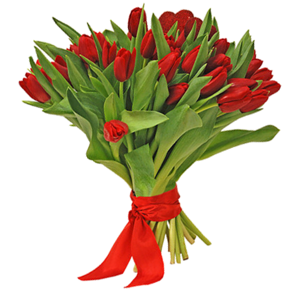 Букет из тюльпанов "Приятный сюрприз", Bouquet of tulips "Pleasant surprise"