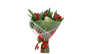 Букет из тюльпанов "Райское наслаждение", Bouquet of tulips in "Paradise"