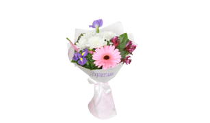 Букет с герберой "Водевиль", Bouquet with Vaudeville gerberoy