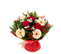 Букет с герберой Яркое настроение, Bouquet with gerberas Bright mood