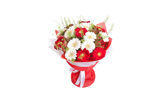 Букет с герберой Яркое мгновение, Bouquet with gerberas bright moment
