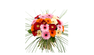 Букет с герберой Краски лета, Bouquet with gerberas colors of summer