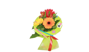 Букет с герберой "Первоклашка", Bouquet with gerberas first-grader