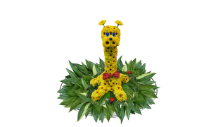 Жирафы из цветов, Giraffes of flowers