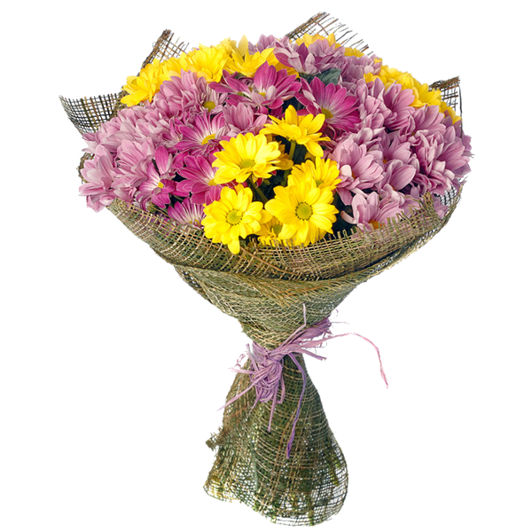 Букет из Хризантемы "Бодрый", bouquet with chrysanthemum cheerful