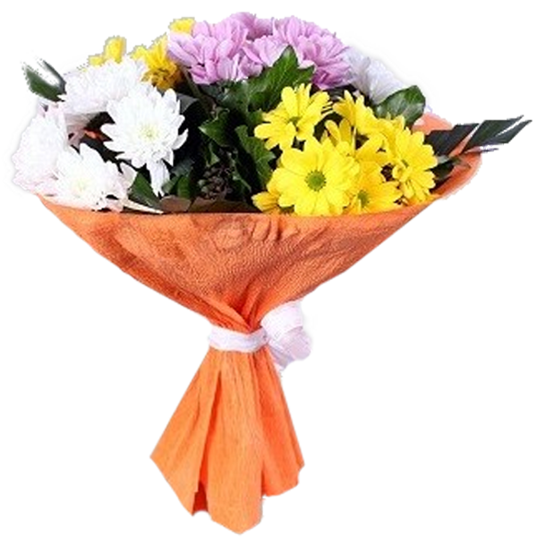 Букет с хризантемой "Желанный", bouquet with chrysanthemum desirable