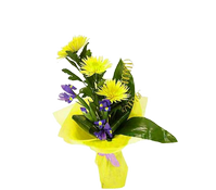 Букет с хризантемой "Солнечный лучик", bouquet with chrysanthemum sunbeam