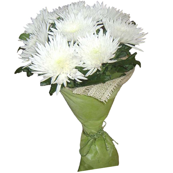 Букет из хризантем "Нежность", bouquet with chrysanthemum tenderness