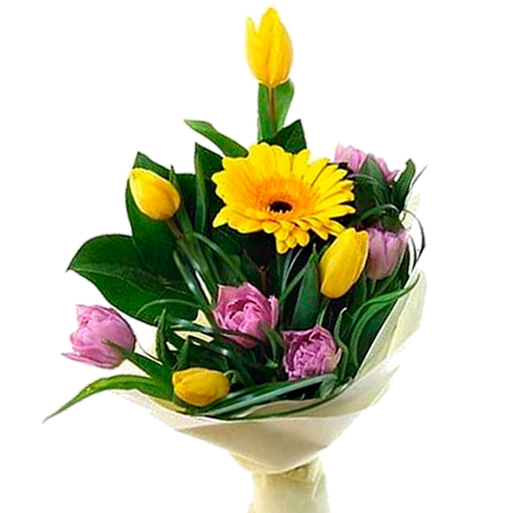 Букет с герберой "Золотая осень", Bouquet with gerberas Golden autumn