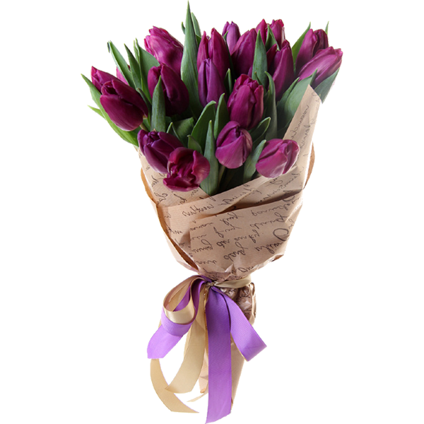 Bouquet of tulips "Bright happiness"