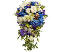 Букет Невесты "Аквамариновые берега", The bride's bouquet aquamarine shore